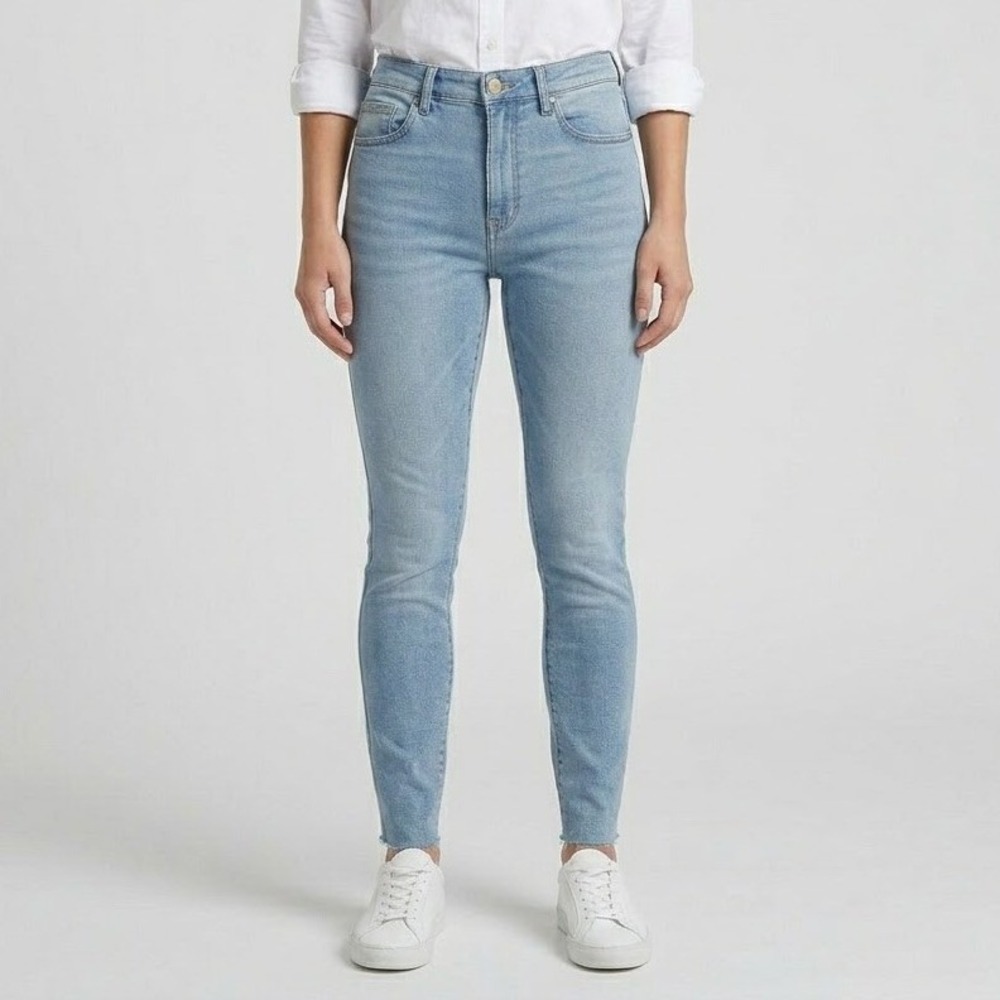 Triarchy Responsible Denim High‎ Rise Skinny Jeans Light Wash Size 26 EUC